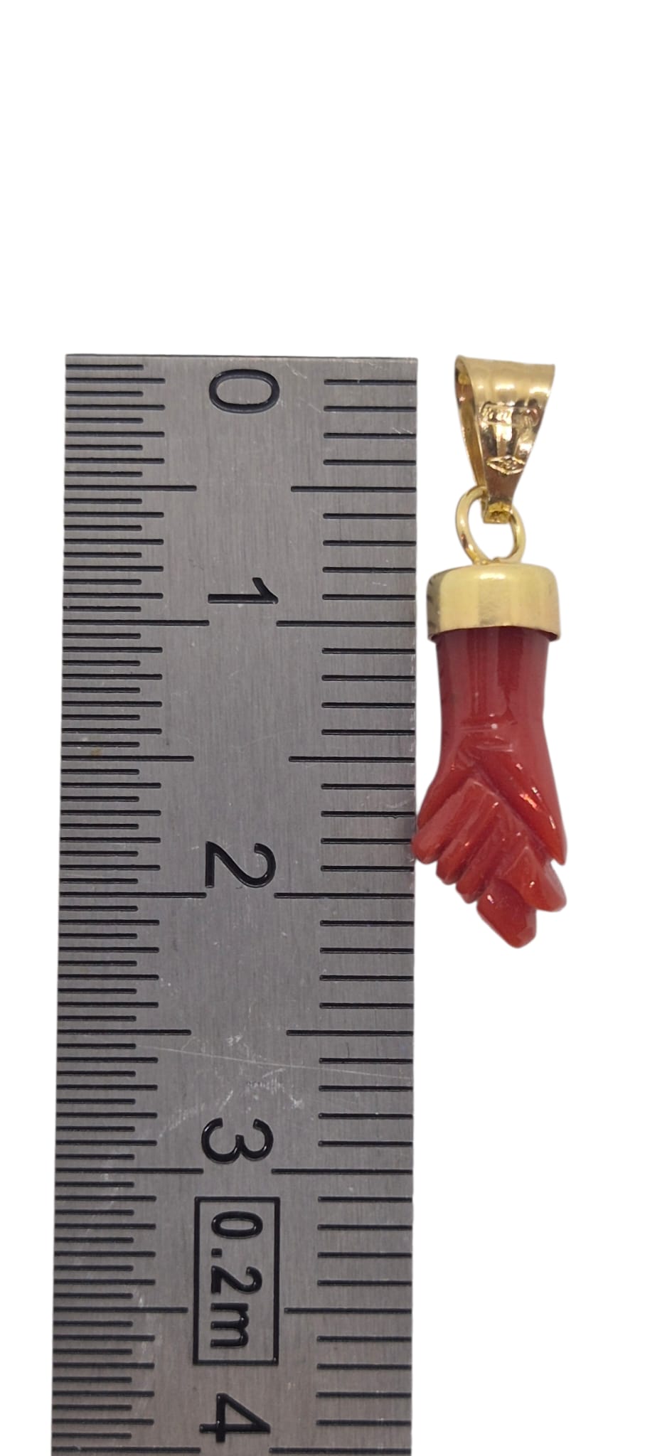 Pendentifi main en corail rouge de corse petit prix