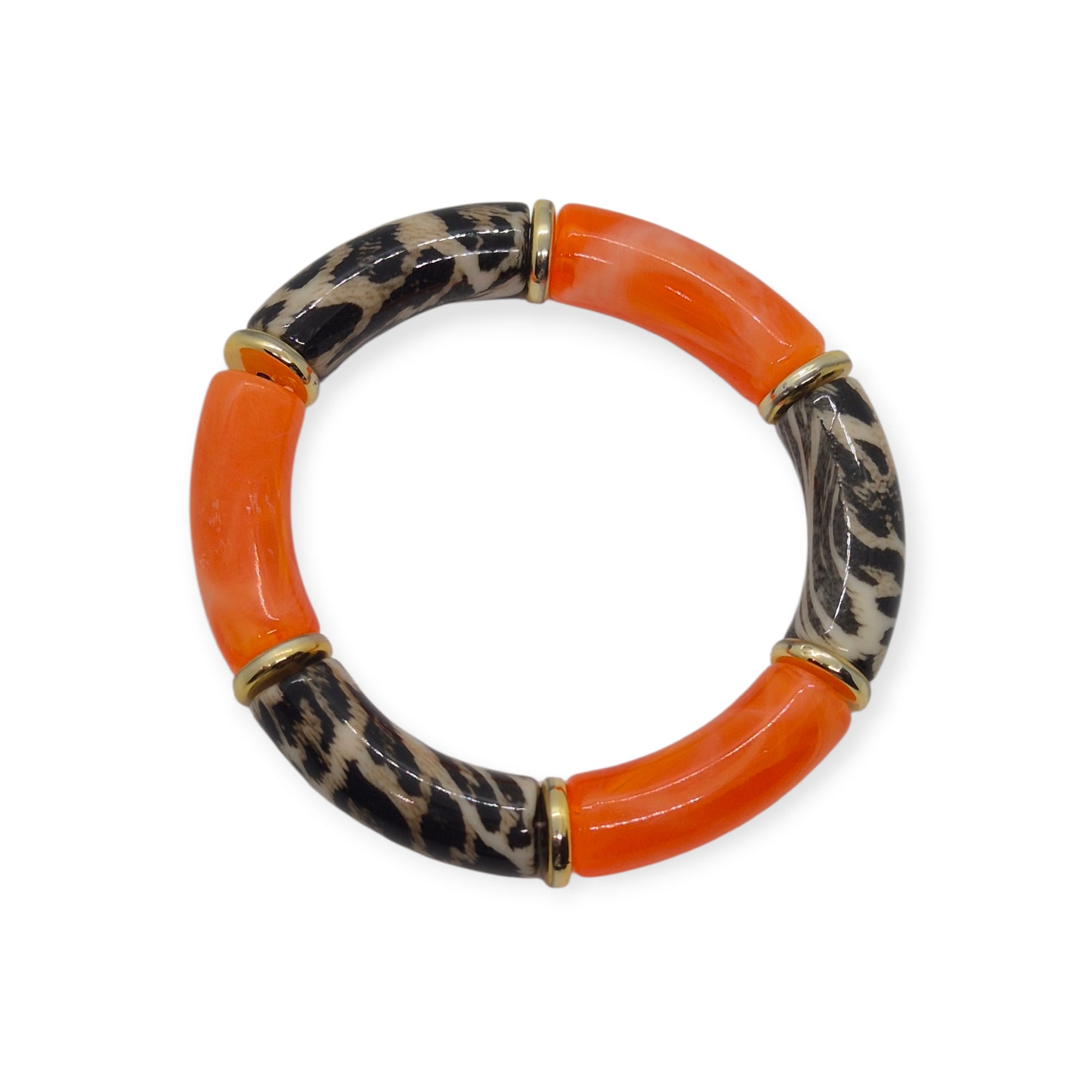 Bracelet élastique minimal chic léopard