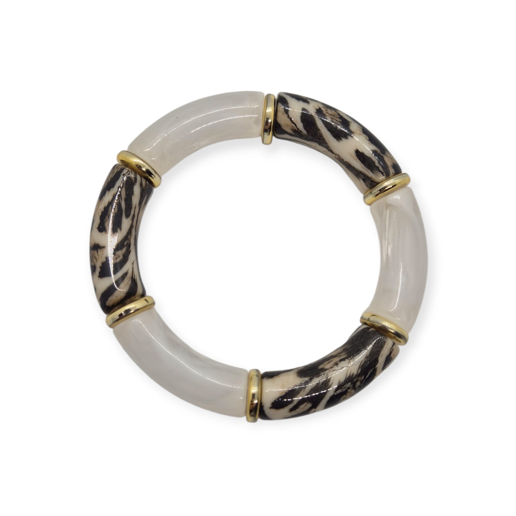 Bracelet élastique féminin sophistiqué léopard
