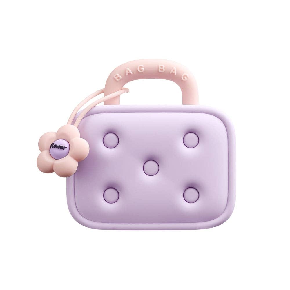 Chaufferette réutilisable rechargeable mauve - rose