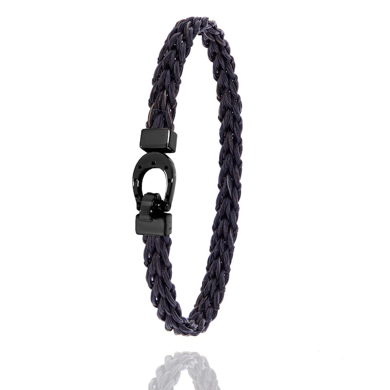 Bracelet en crin de cheval tressé
