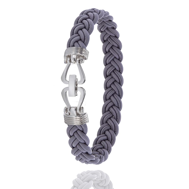 Bracelet en cuir de pomme, fermoir acier Bracelet Granny Smith