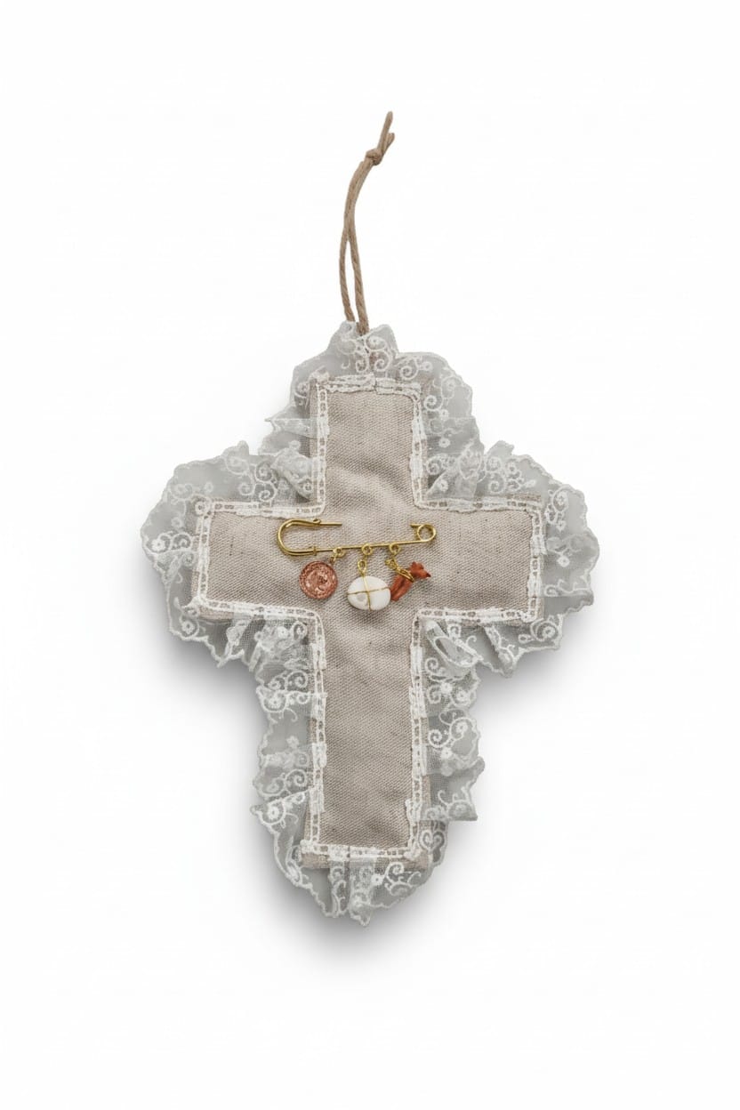 Grigri croix protecteur à accrocher