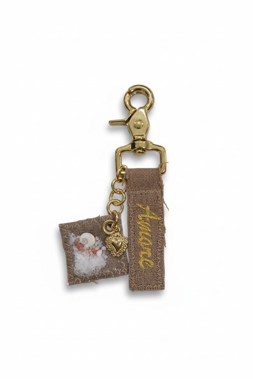 Porte clef porte bonheur pochon protecteur