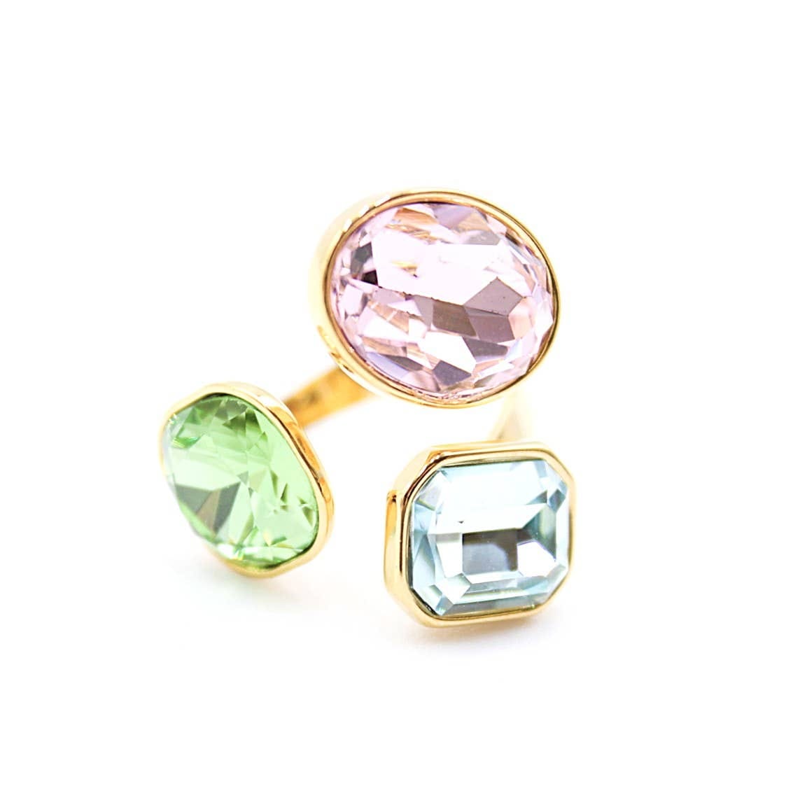bague acier femme tendance
