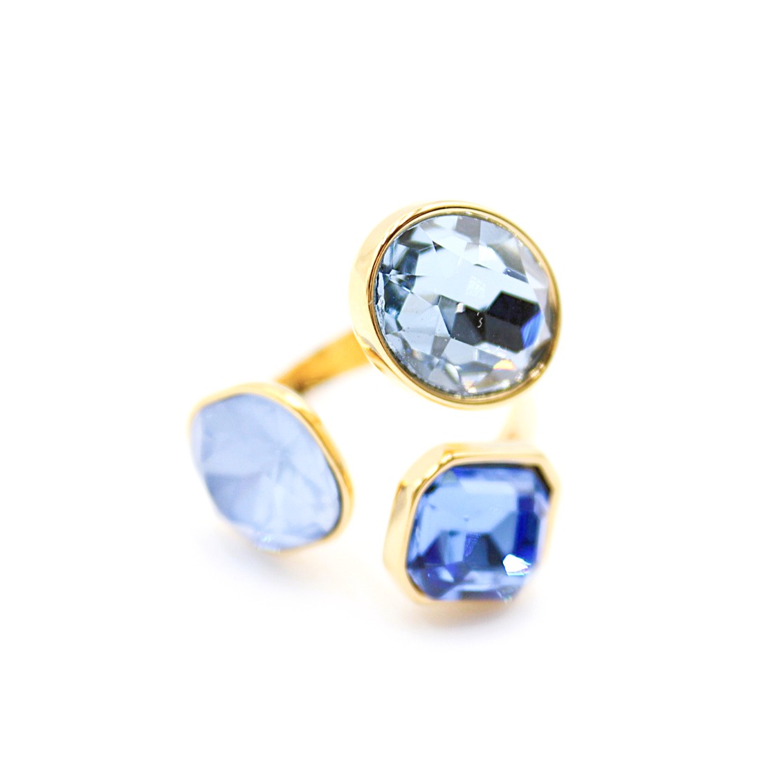 bague acier inoxydable femme élégante