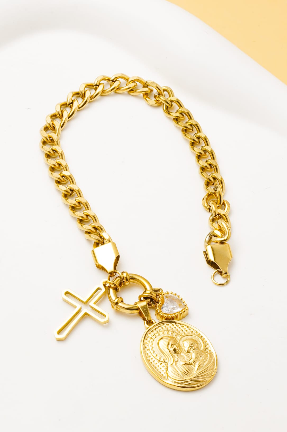 Bracelet Gourmette Femme bijou religieux