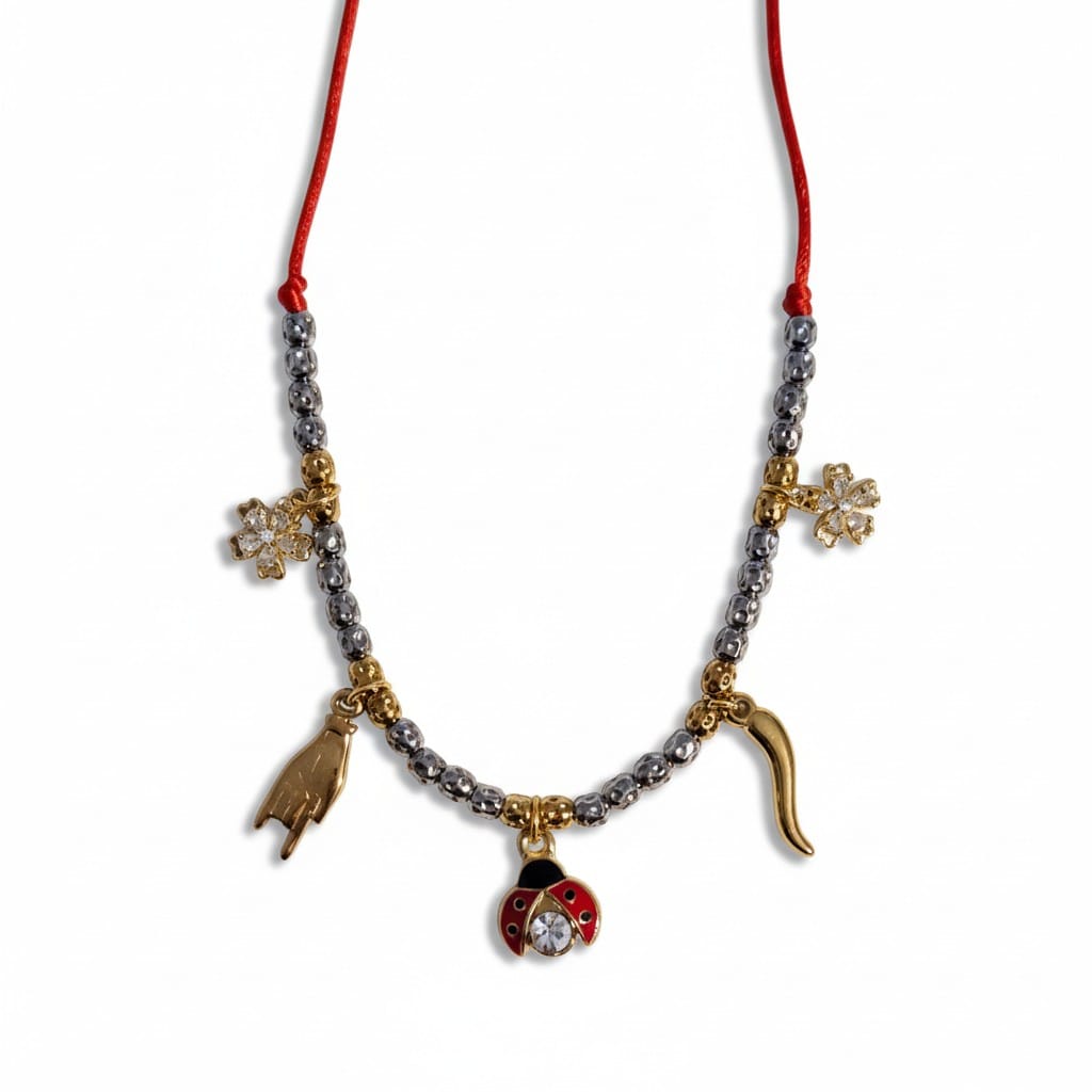 Collier Femme Amulette Porte-Bonheur