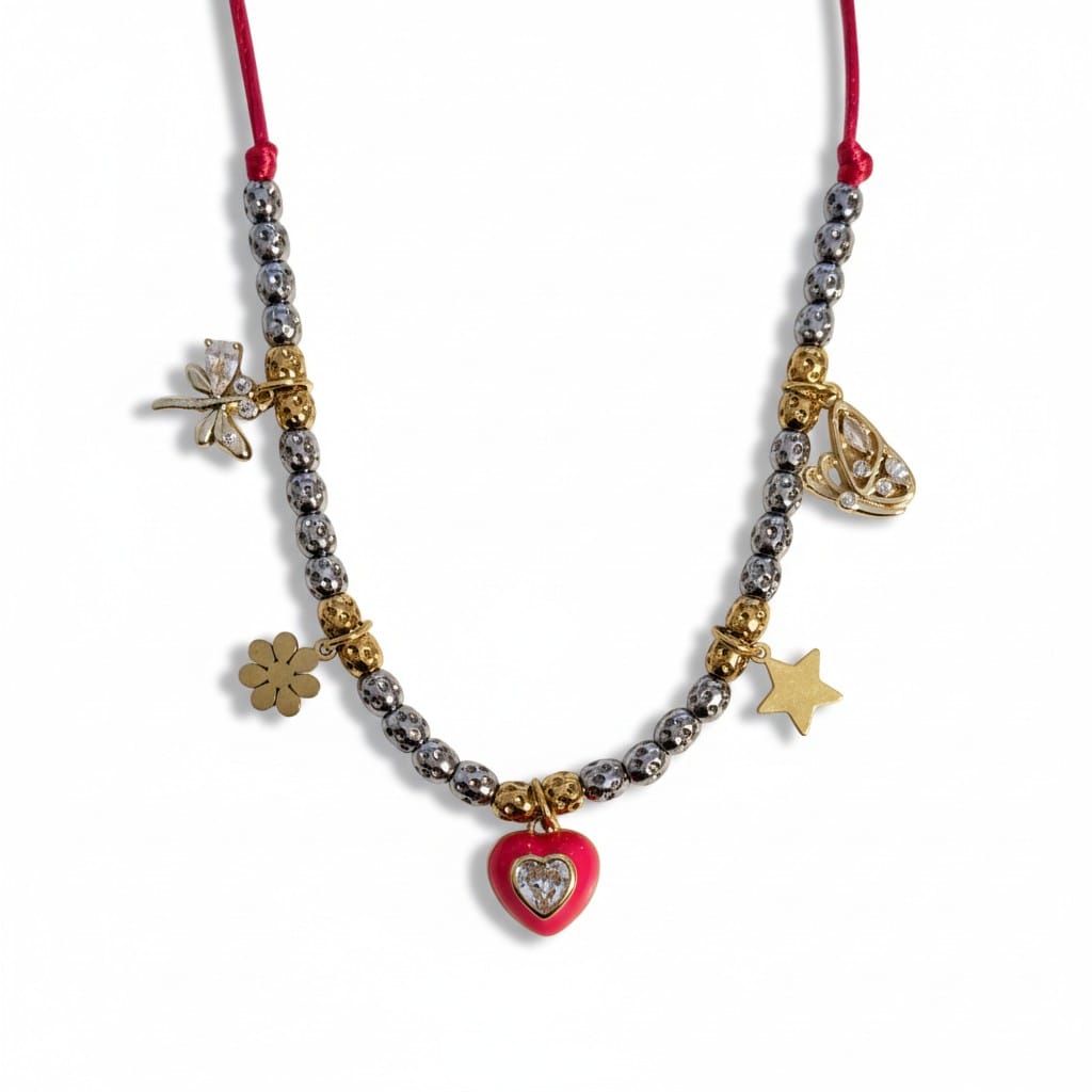 Collier Breloques Porte-Bonheur Tendance
