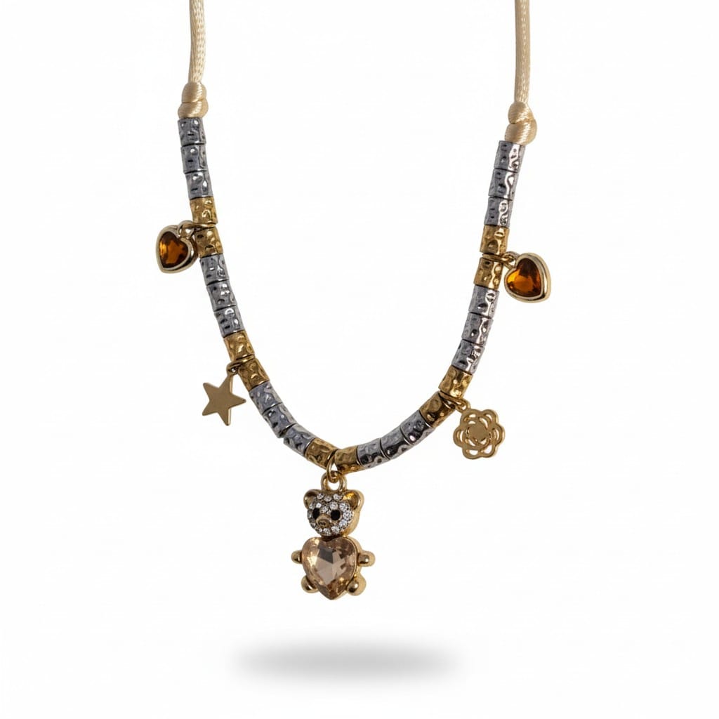 Collier Grigri Fantaisie Tendance nounours