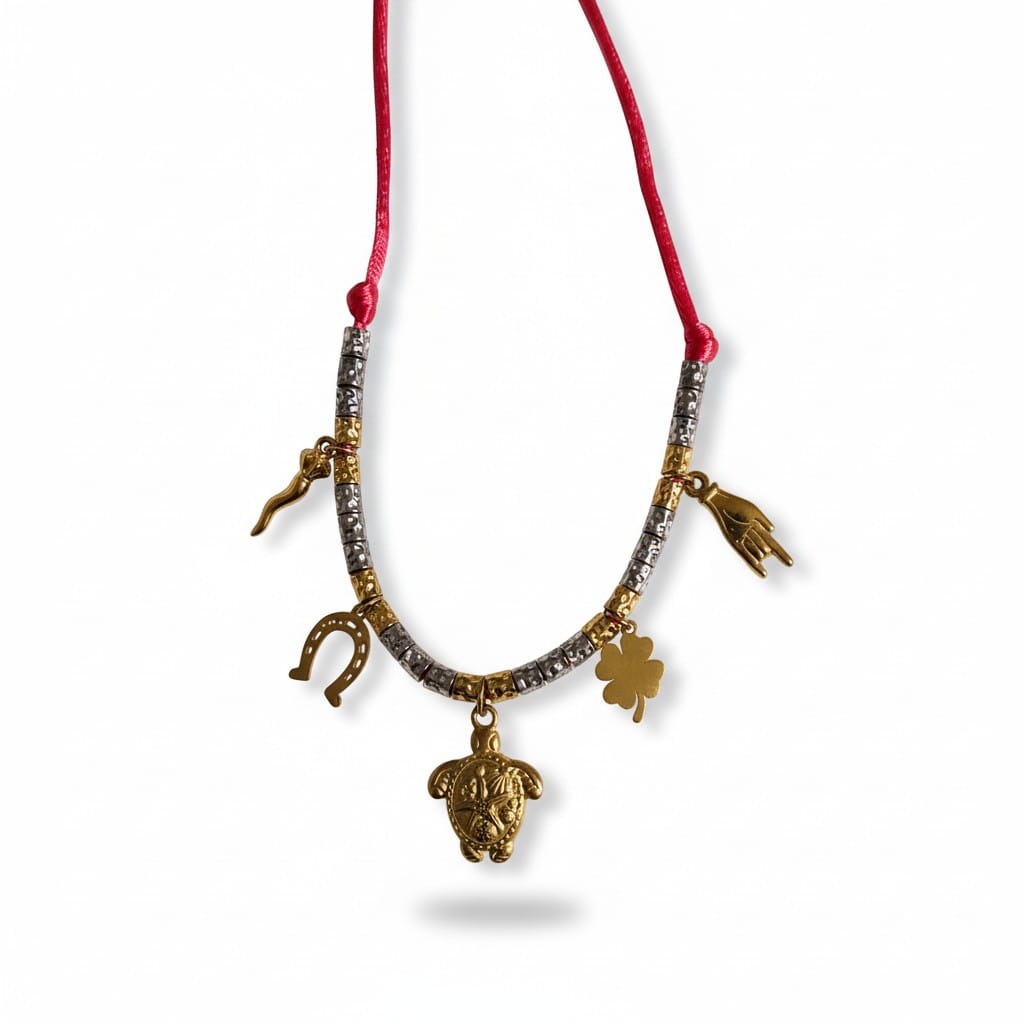 Collier femme Méli-Mélo de Breloques Chance corse