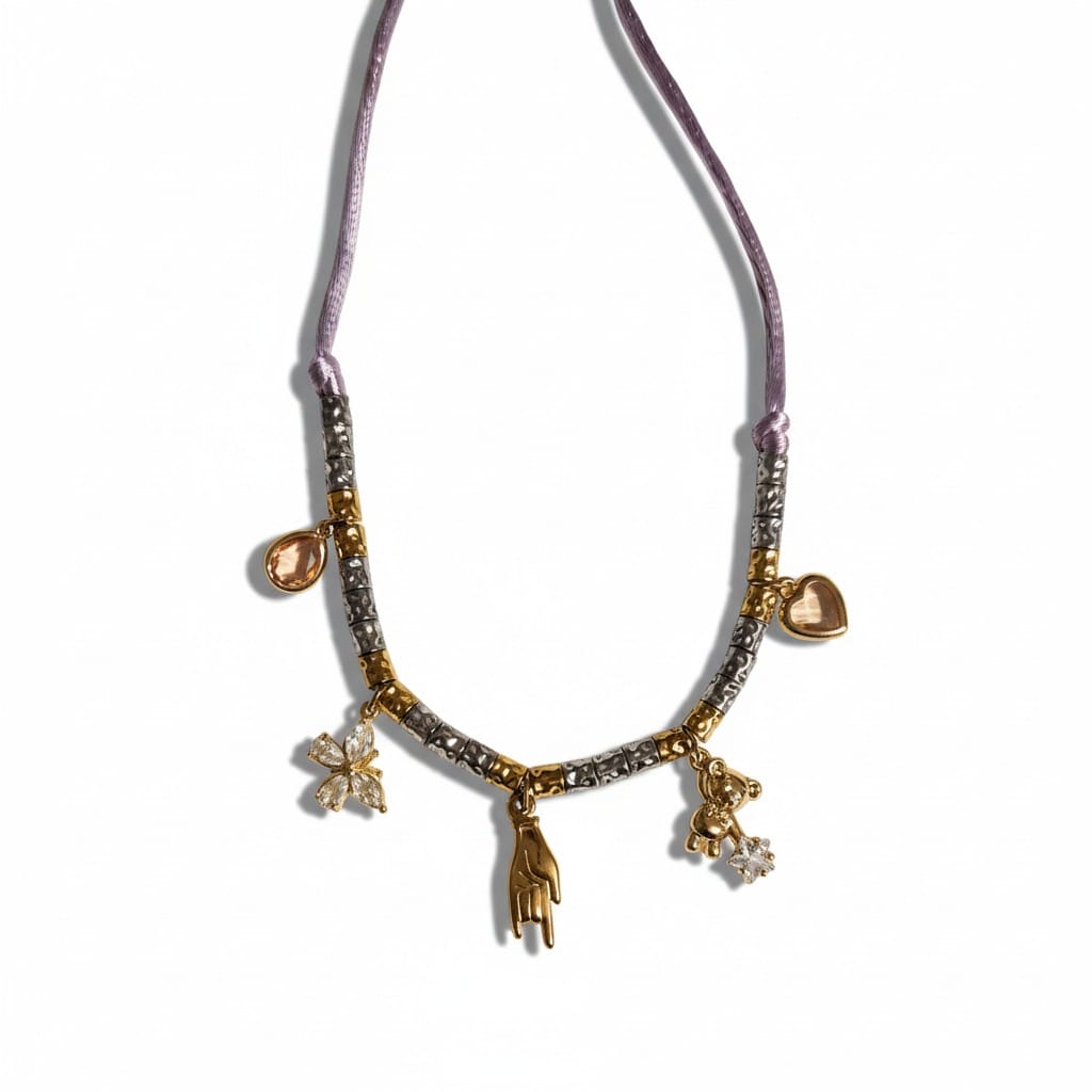 Collier femme Breloques Mobiles sur Chaîne