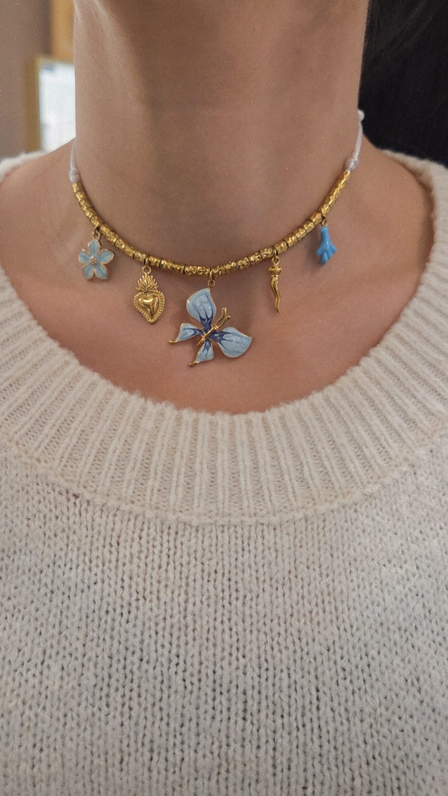 collier femme breloque corse