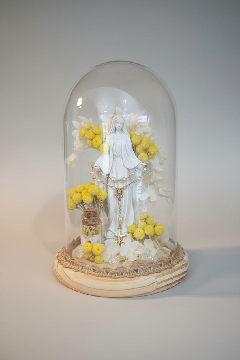 Cloche madone jaune