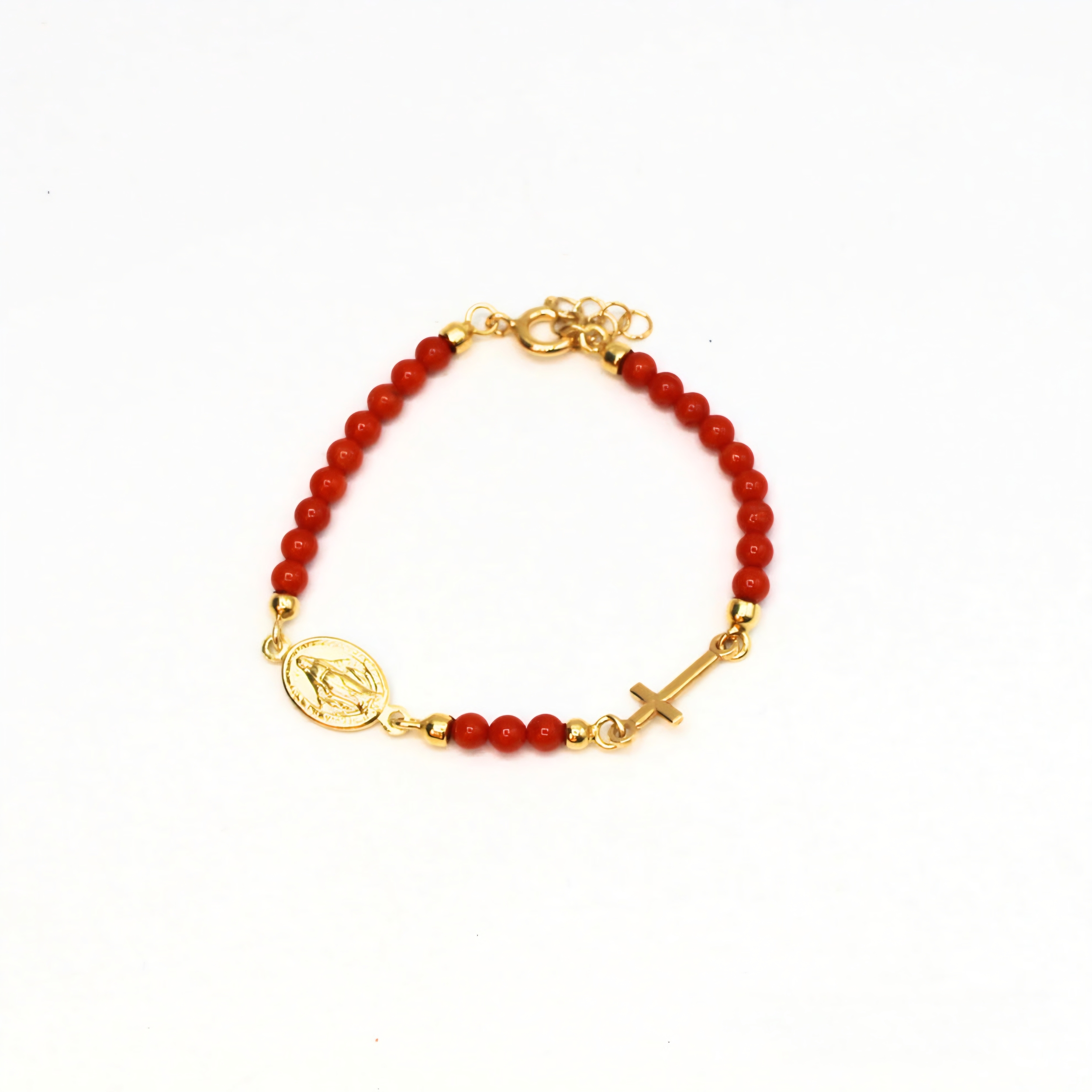 bracelet femme en corail avec symbole