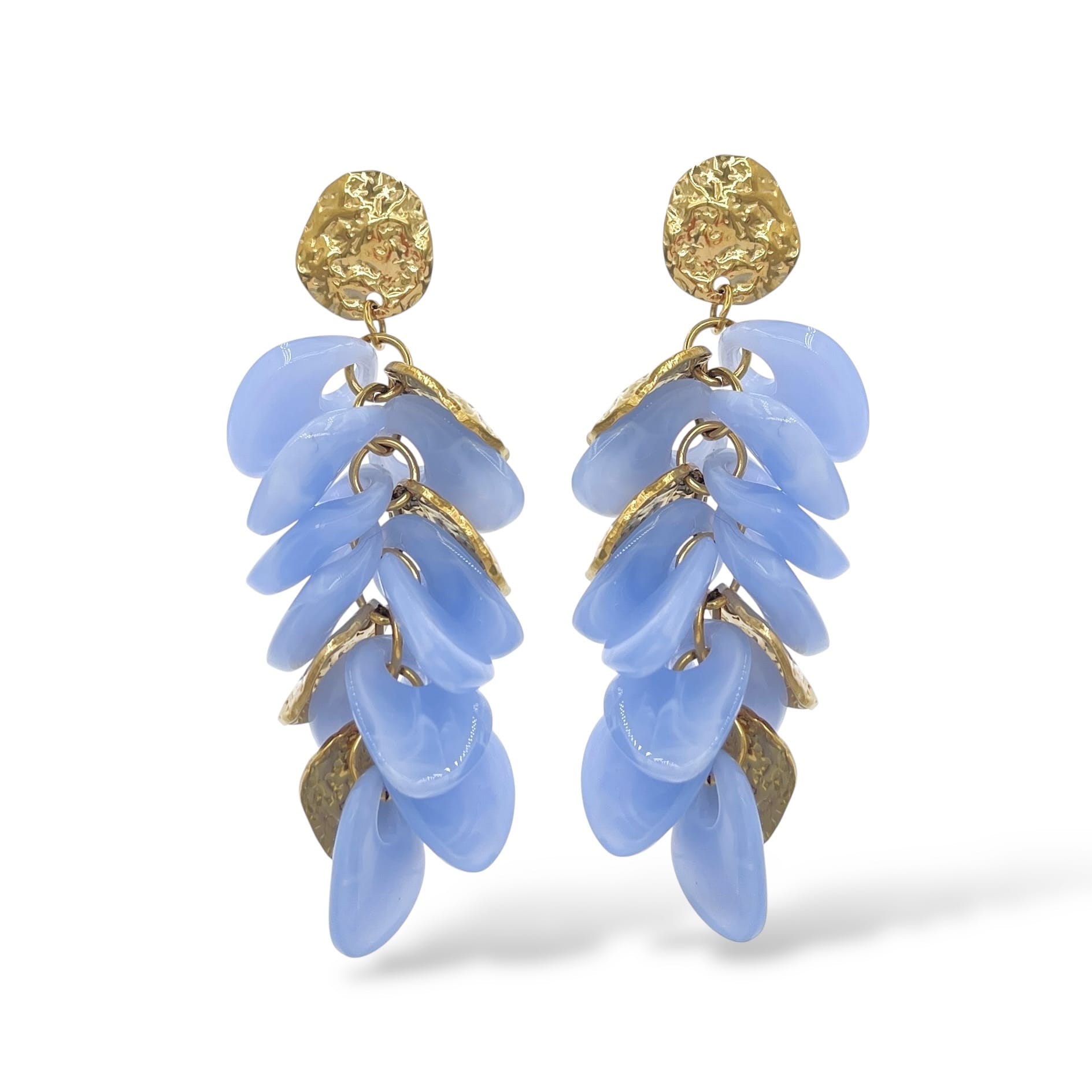 Boucles d'oreilles femme bleu en Acier inoxydable