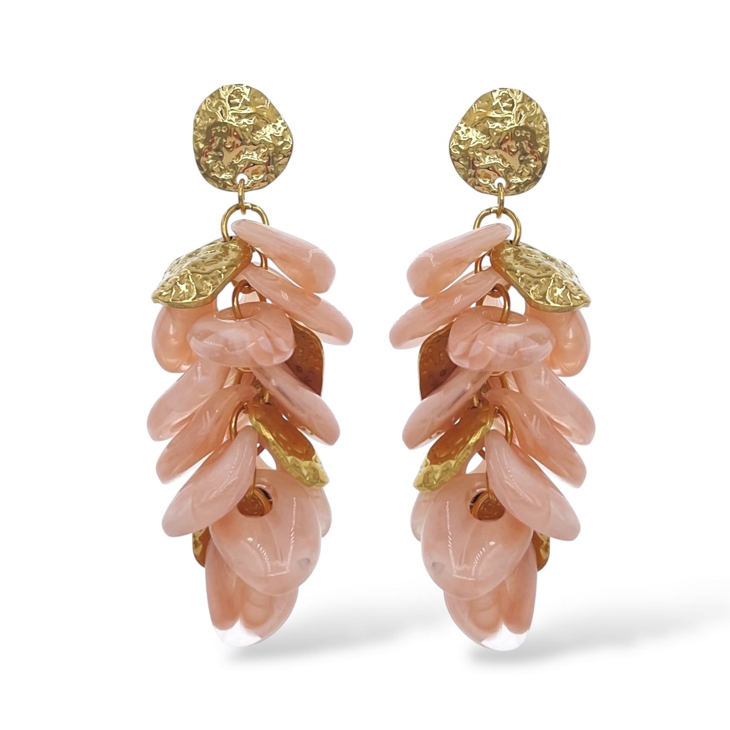Boucles d'oreilles femme rose en Acier inoxydable
