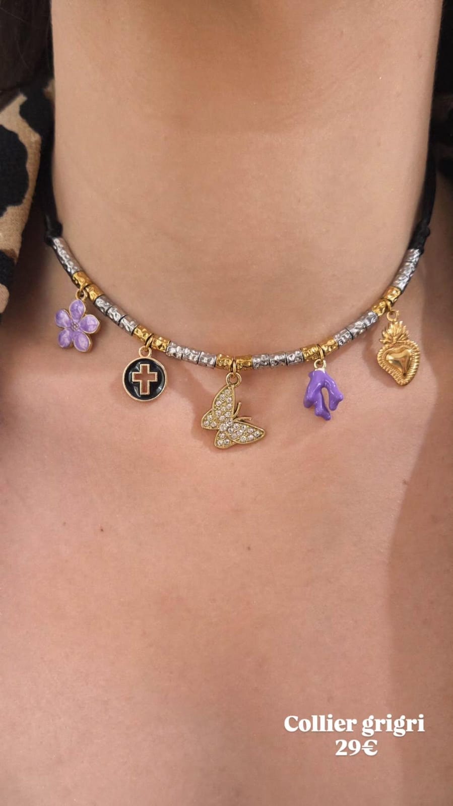 collier grigri femme à offrir