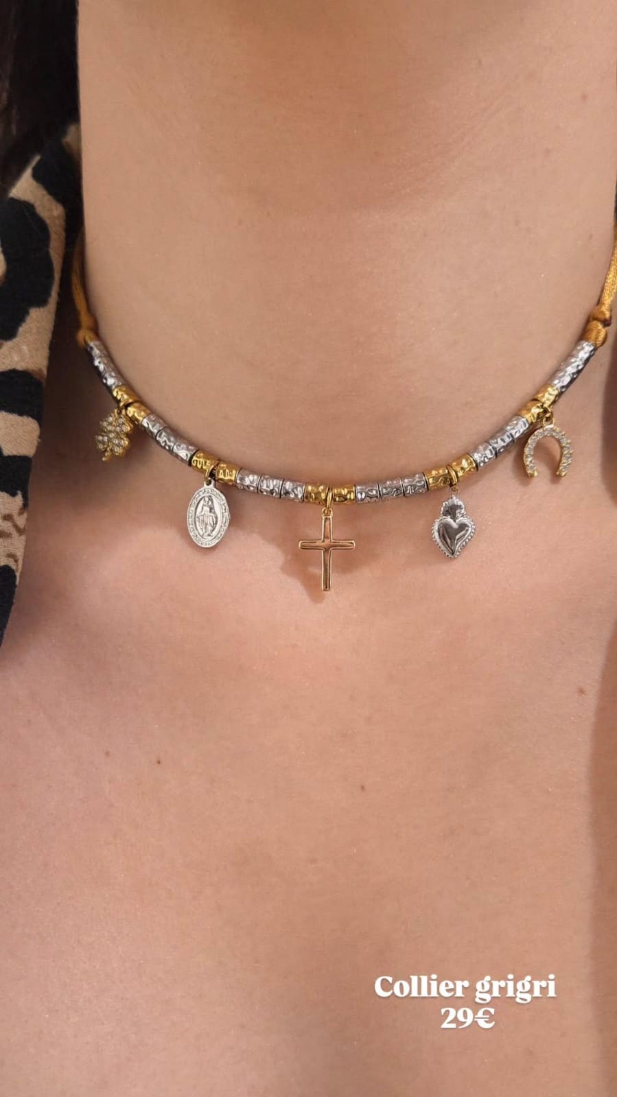 collier grigri femme original