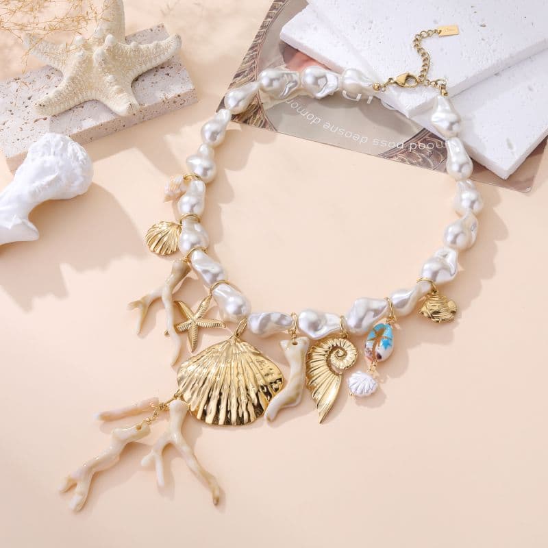 Bijou de vacances femme breloques mer