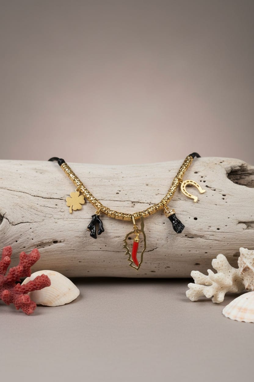 Collier femme pendentif vermeil avec corail véritable