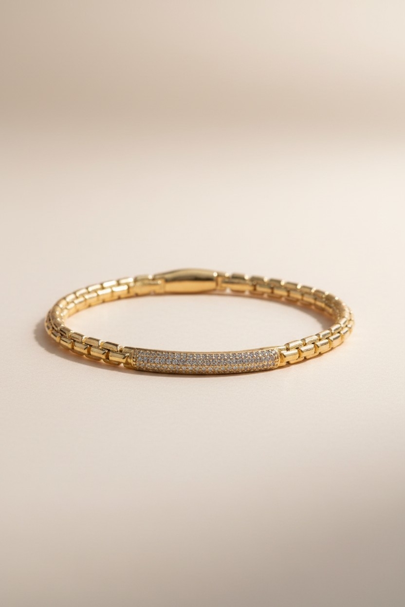 Femme Jonc en argent 925 &amp; oxydes de zirconium