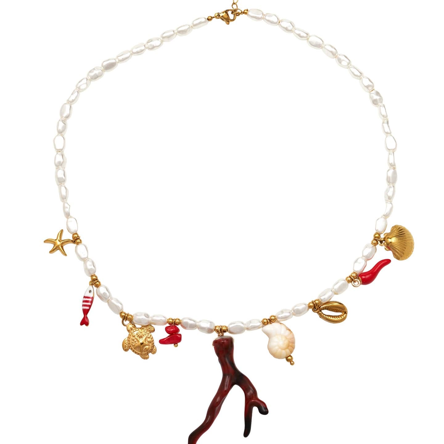 Collier perlers et breloques