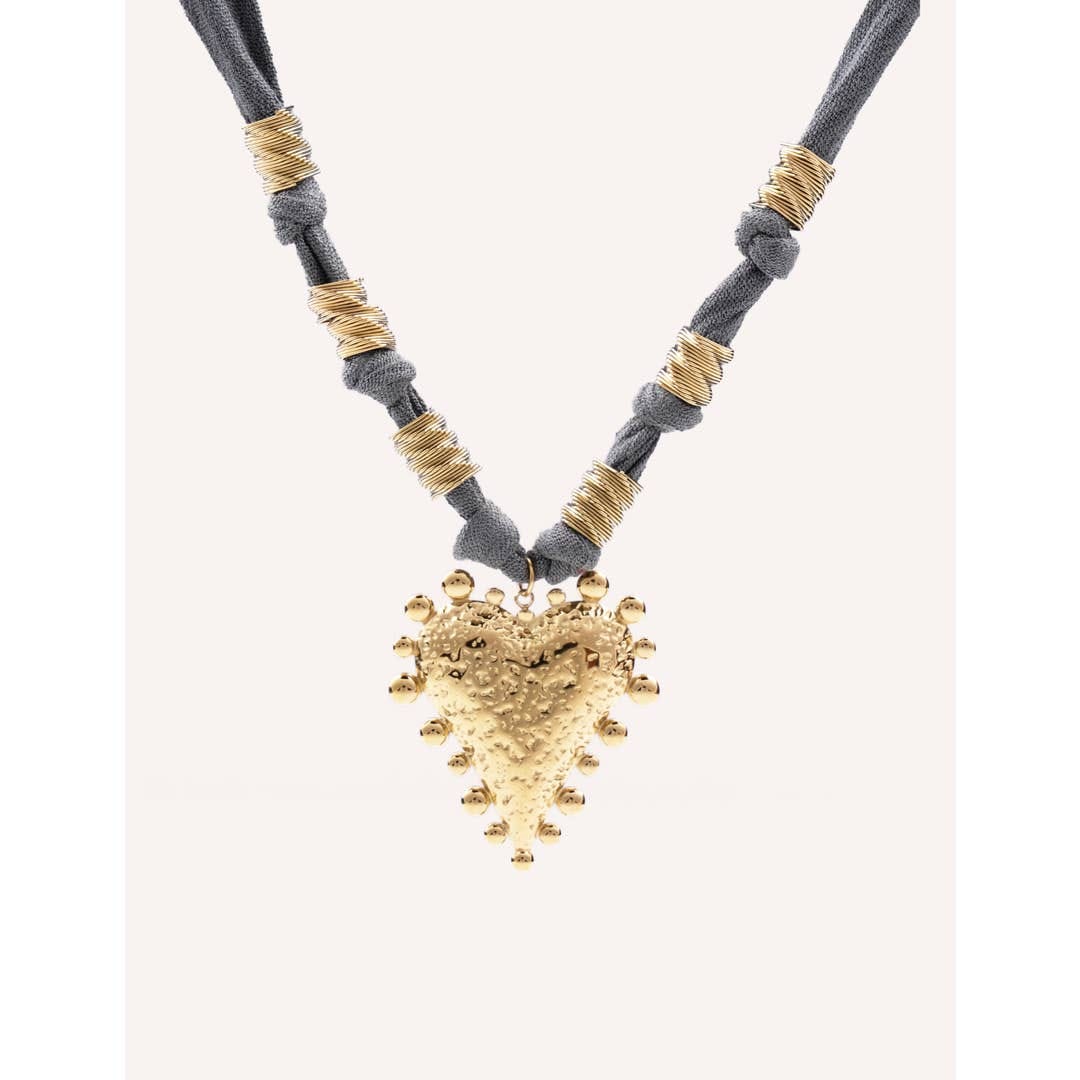 Collier femme bleu acier inoxydable reglable prix doux