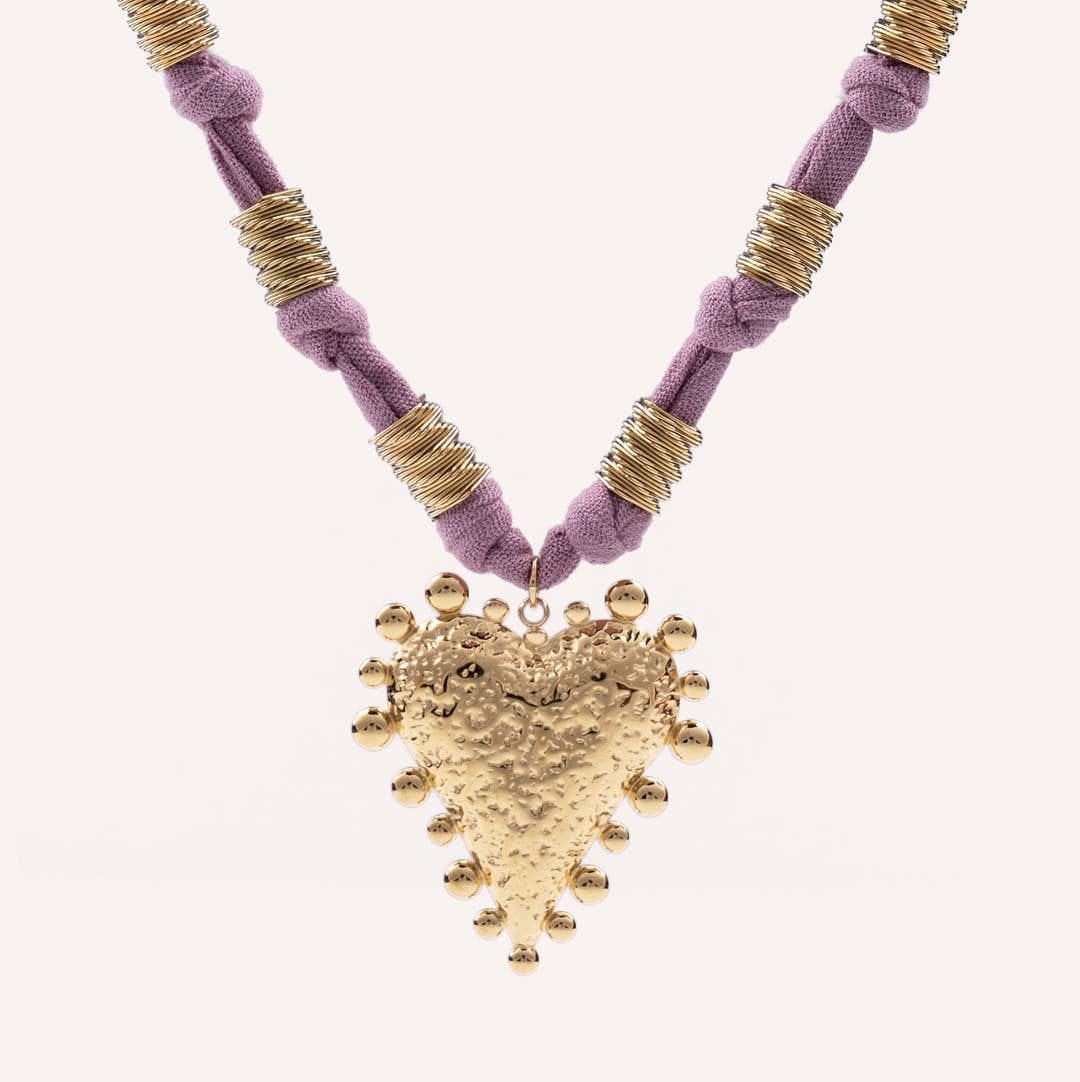 Collier femme violet prix doux