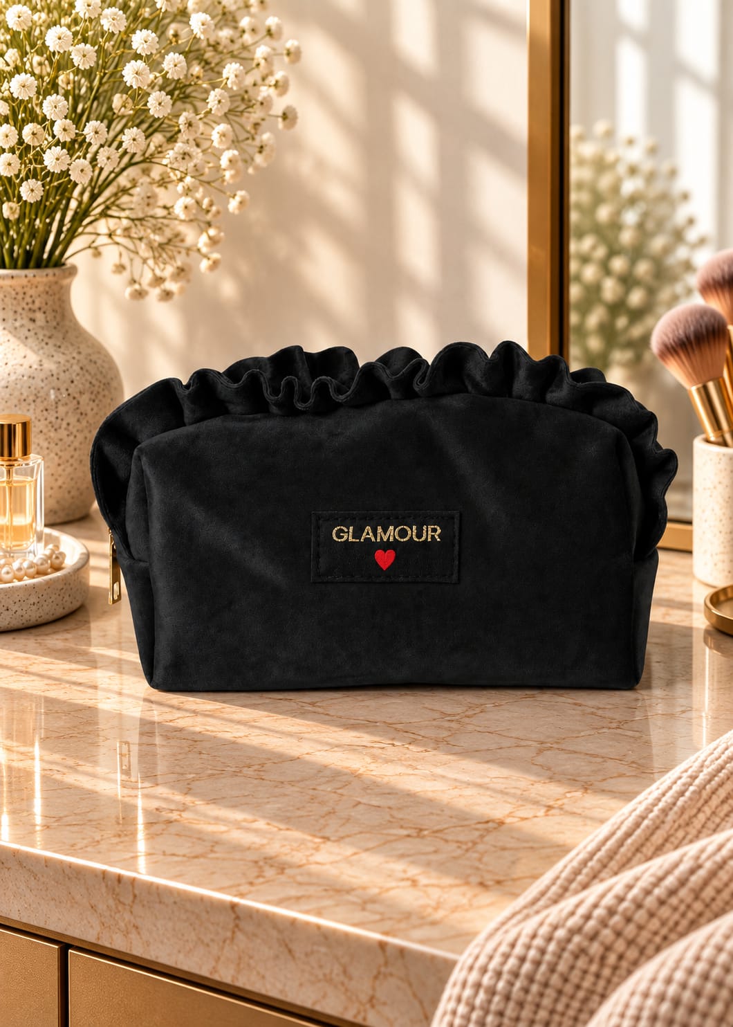Pochette Trousse Glamour Noire
