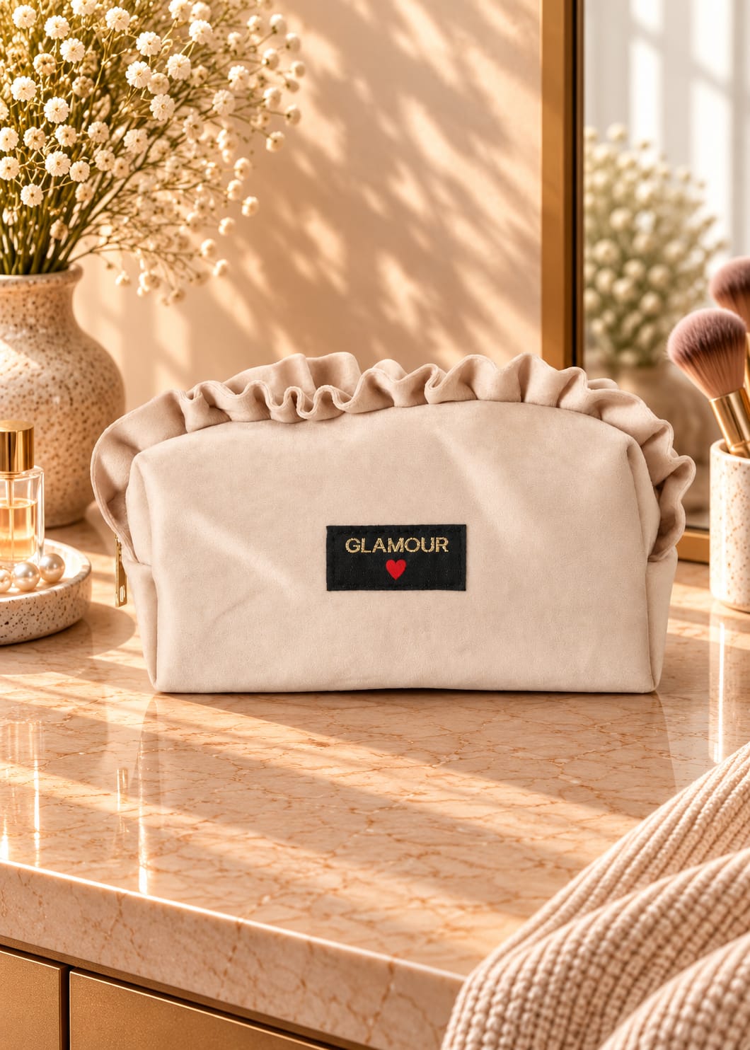Pochette Trousse Glamour Blanche