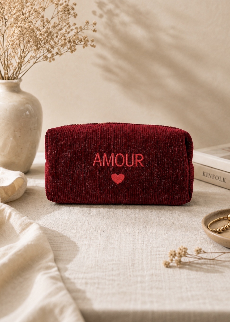 Pochette Femme Amour Coeur Rouge