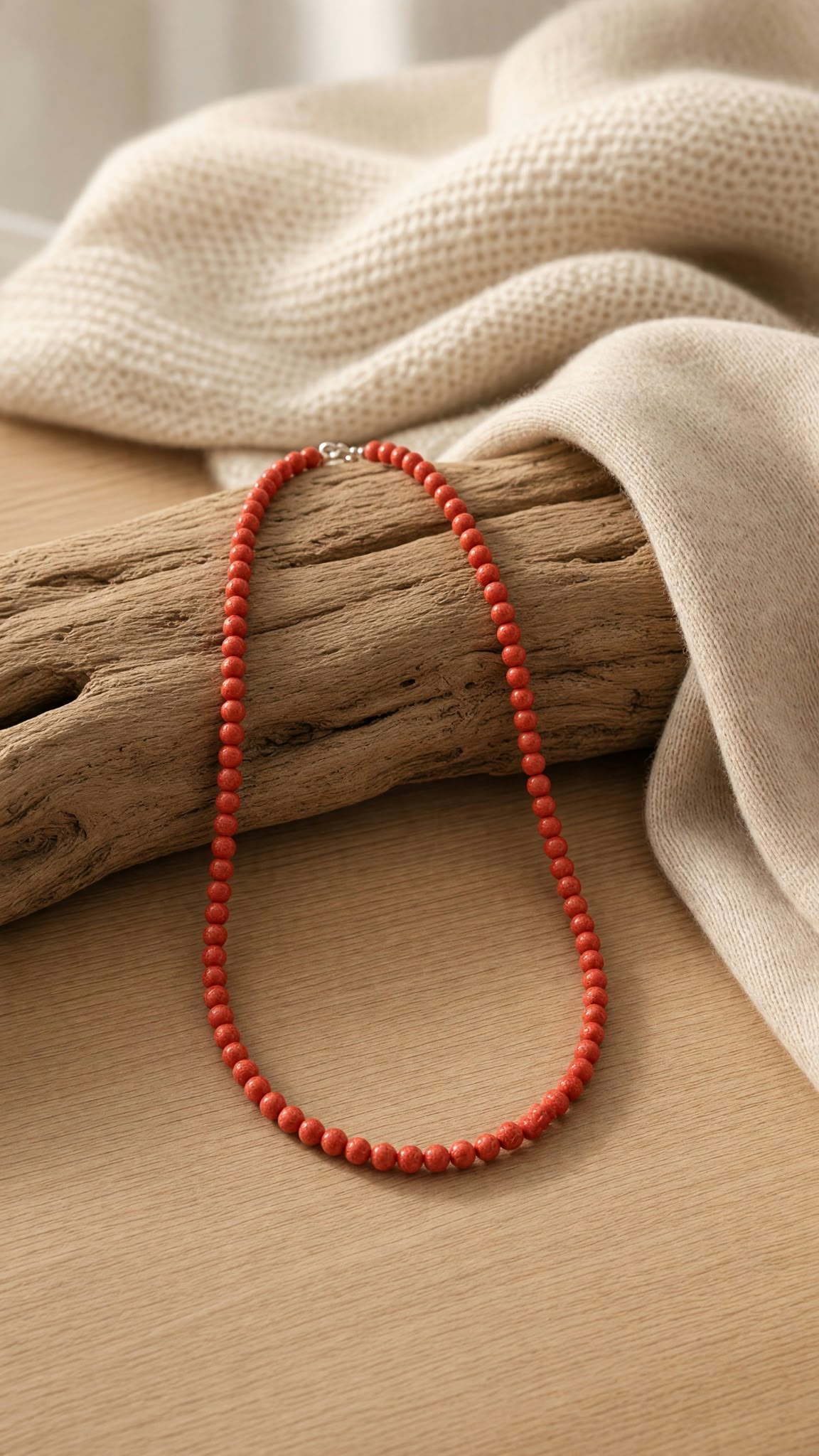 Bijoux Corse - collier corail rouge véritable