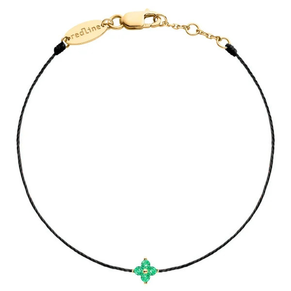 bracelet-redline-shiny-saphir-vert-or-jaune-fil-rouge