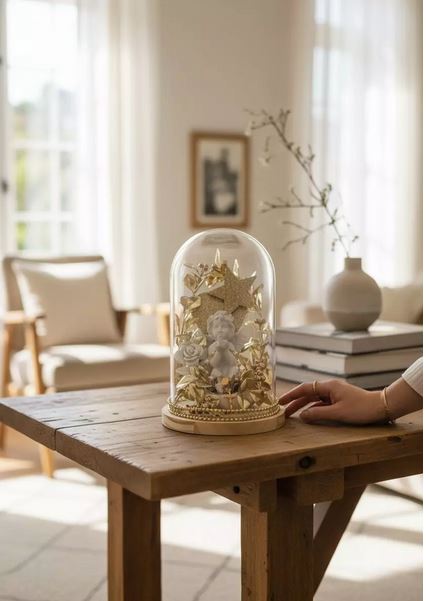 Cloche Madone Lumineuse ange