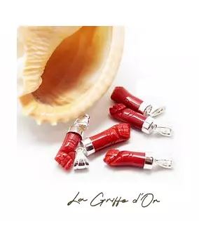 Pendentif corail rouge Corse – Bijouterie La Griffe d’Or Ajaccio