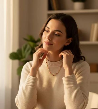 Collier corail rouge Corse – Bijouterie La Griffe d’Or Ajaccio