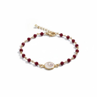 Bracelet corail rouge femme