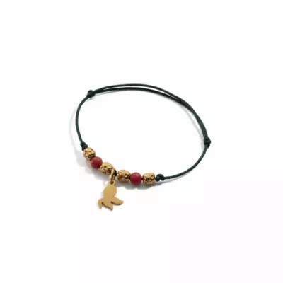 Bracelet corail rouge Corse – idée cadeau marraine – Bijouterie La Griffe d’Or Ajaccio