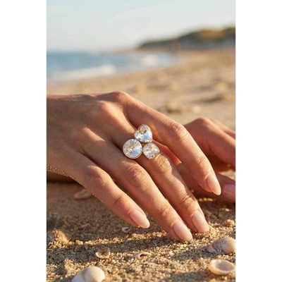 Bague réglable fantaisie pour femme cristal