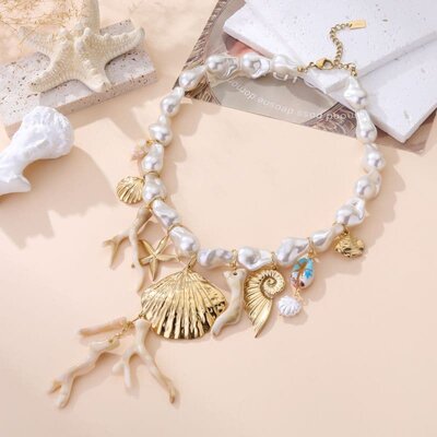 Bijou de vacances femme breloques mer