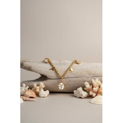 Collier femme avec oeil de sainte lucia pendentif vermeil