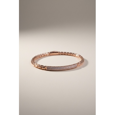 Jonc femme en argent 925 & oxydes de zirconium
