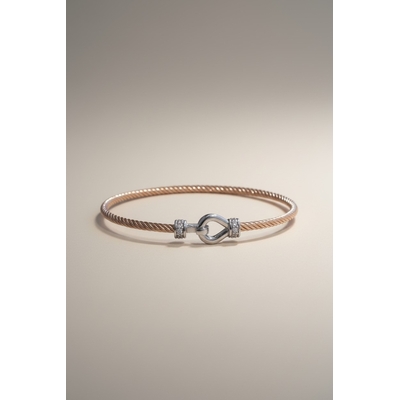 Bracelet Jonc femme en argent 925 & oxydes de zirconium
