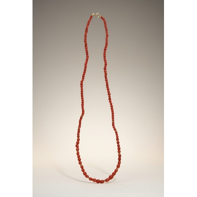 Collier en corail de Corse et or jaune