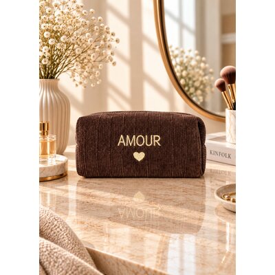Pchette Femme Amour Coeur Marron
