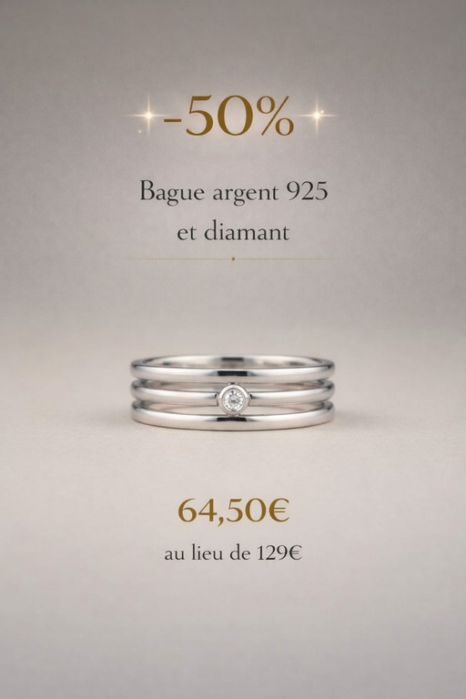 Grosse bague originale pour femme – Argent 925