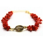 Bracelet Vermeil Corail Cupolino - Madone