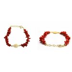 Bracelet Vermeil Corail Cupolino - Madone-1