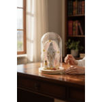 Cloche Madone décorative lumineuse